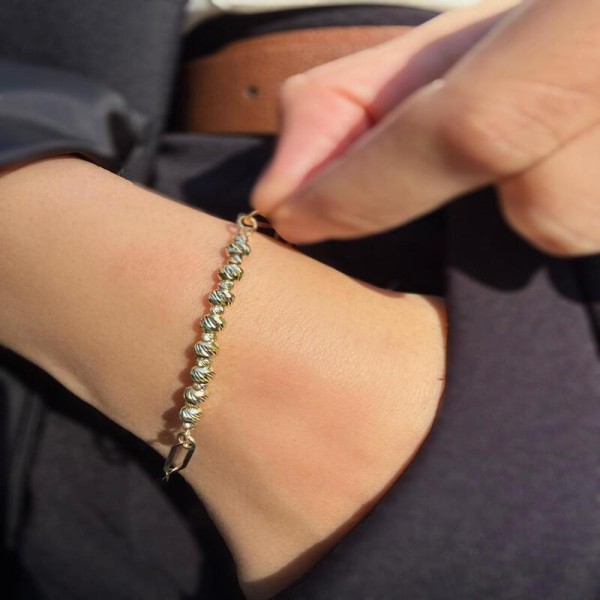  14 Ayar Dorika Toplu Ataç Zincir Bileklik