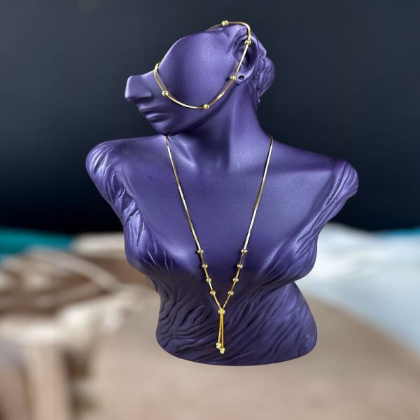 22 Ayar Altın Kolye & Bileklik Set