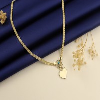 NAZAR BONCUK DETAY KALPLİ KOLYE