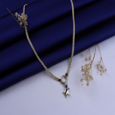 HALAT ZİNCİR YILDIZ KOLYE