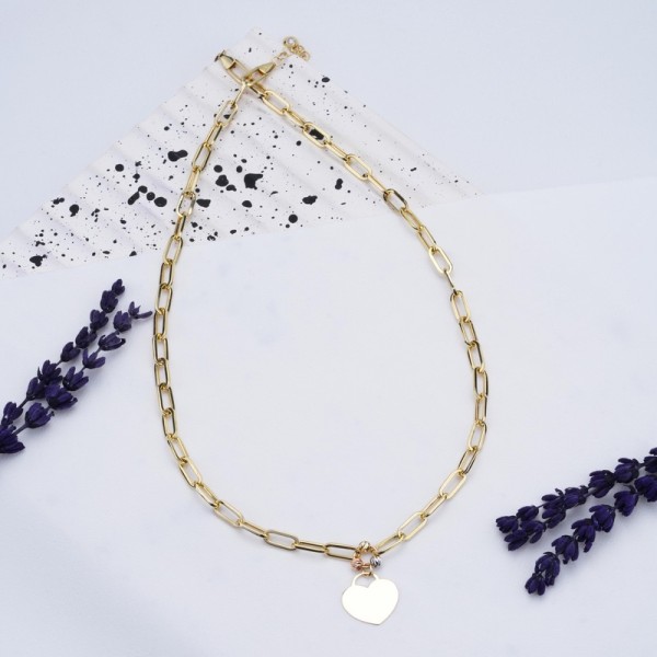 ATAÇ ZİNCİR KALPLİ KOLYE