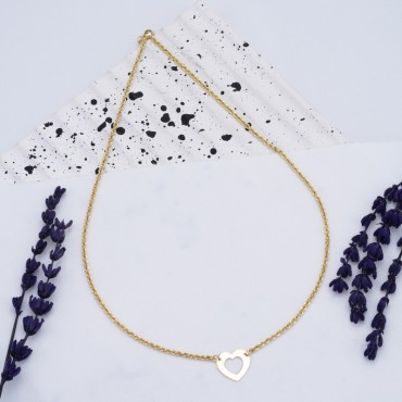 ZARİF KALPLİ KOLYE