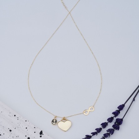 AŞK VE SONSUZLUK TEMALI KOLYE