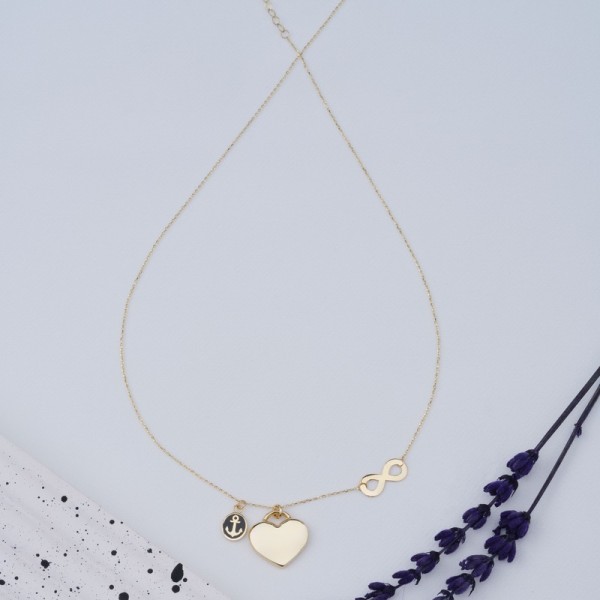 AŞK VE SONSUZLUK TEMALI KOLYE