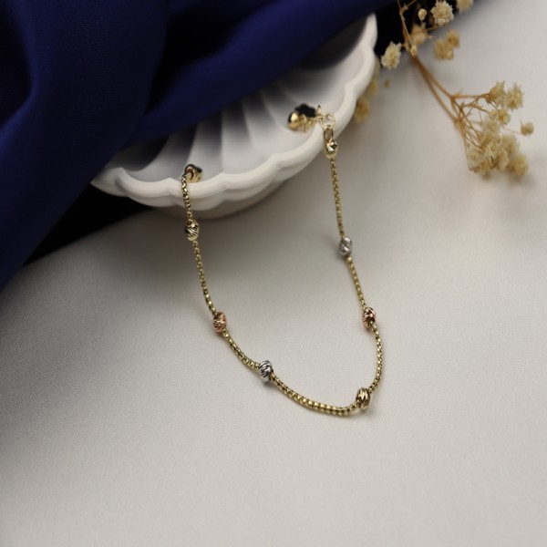 3 RENK POPCORN ZİNCİR BİLEKLİK