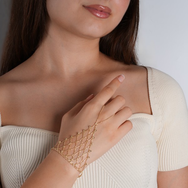 Zarif File Desenli Şahmeran - 14 Ayar Altın